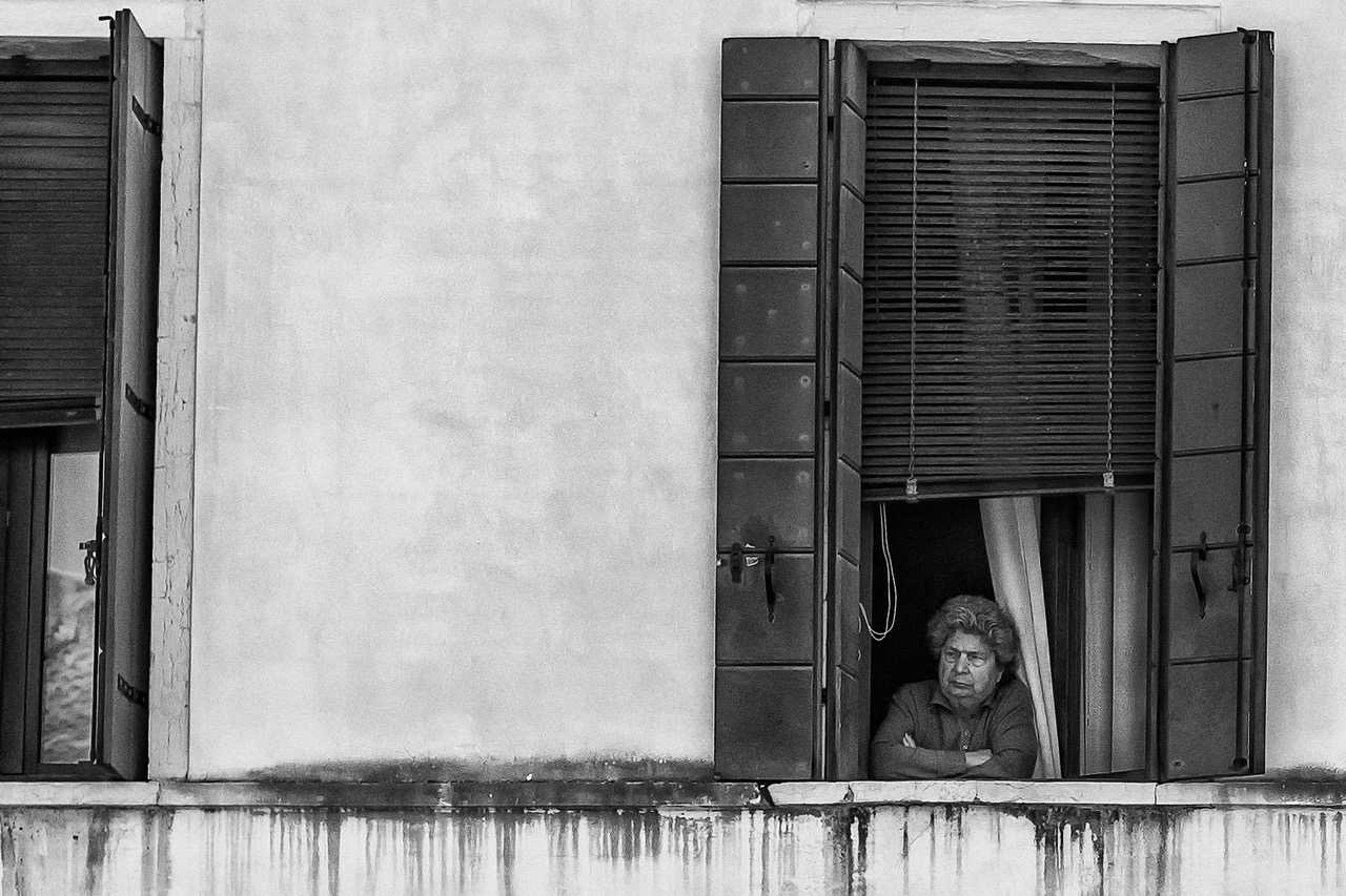 At the Window, Jed Smith, jedsmithart.com, black and white photography, solitude