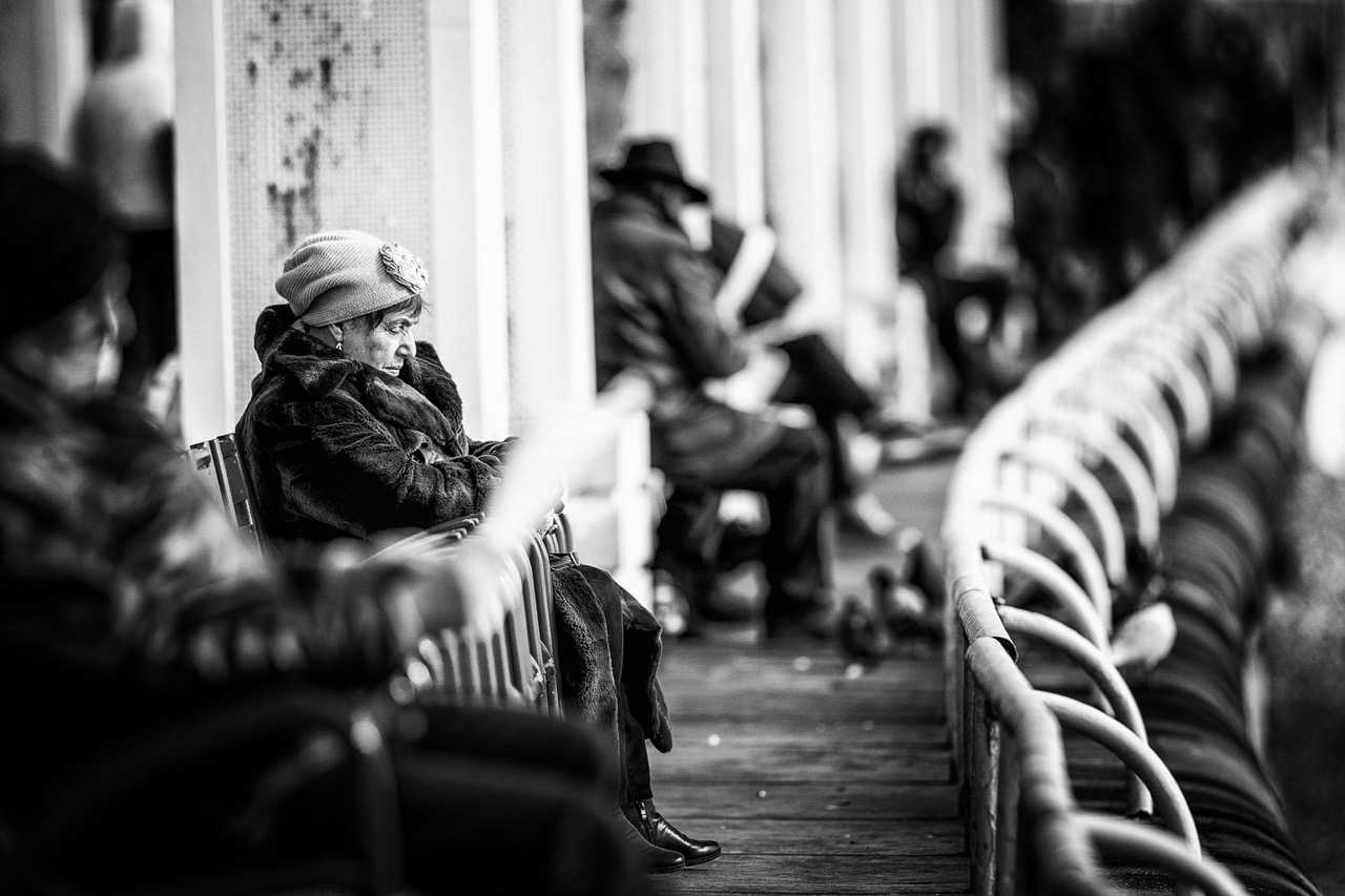 Within Herself, Jed Smith, jedsmithart.com, black and white photography, solitude