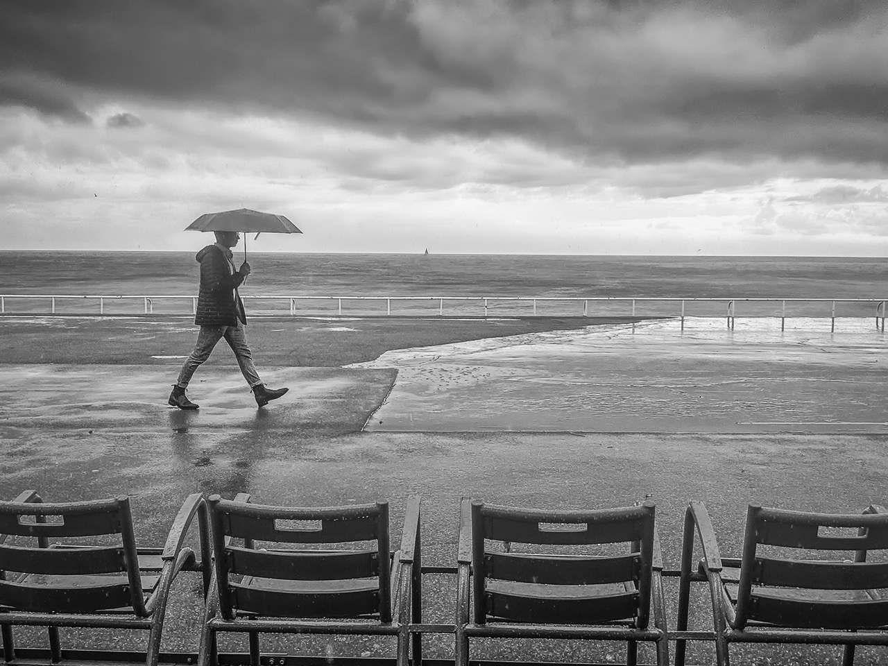 Despite the Storm, Jed Smith, jedsmithart.com, black and white photography, solitude
