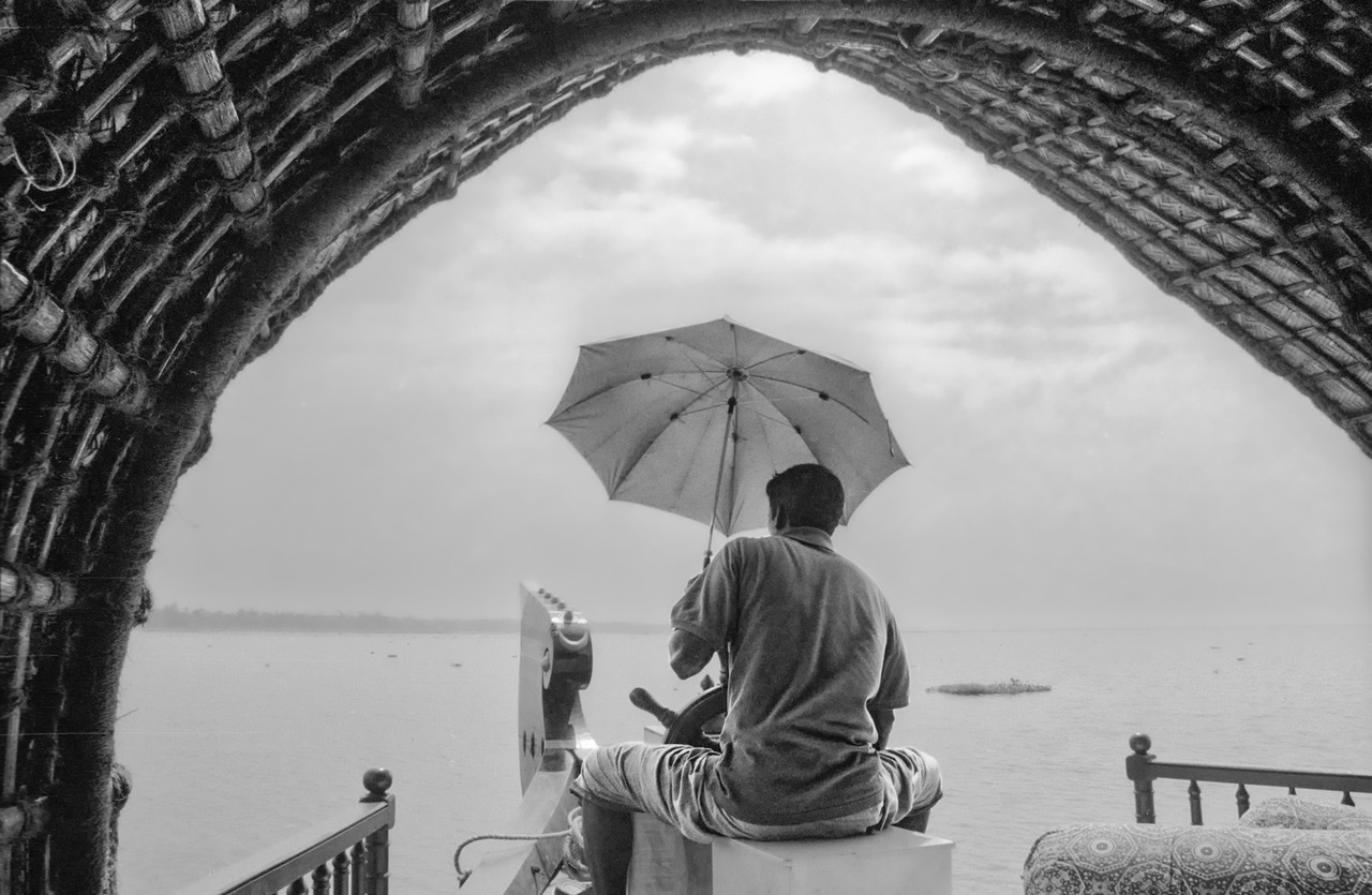 The Helmsman, Jed Smith , jedsmithart.com, black and white photography, solitude.